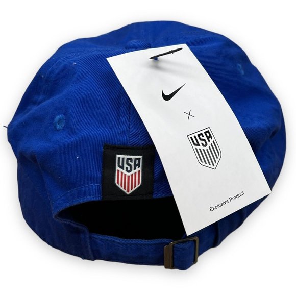 Nike x USA Campus‎ Cap Heritage 86 Strapback OSFM Blue C-11127 Soccer USA Shield - Picture 7 of 9